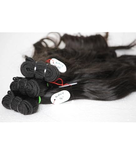 Amazon.com : Raw Indian Temple Natural Wavy Unprocessed  display picture 3