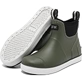 Kids Deck Boots,Waterproof Ankle Rain Boots for Boys and Girls Non-Slip High-Performance Rubber Boots Water Shoes Child Chelsea Booties for Fishing, Boating, Camping, Farming,Garden, School Play