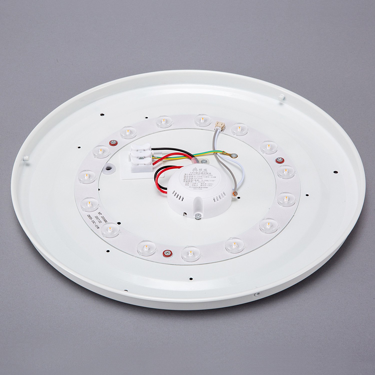 Ruicer LED Deckenleuchte Wohnzimmer Schlafzimmer Warmweiß Rund 15W [Energieklasse A+]