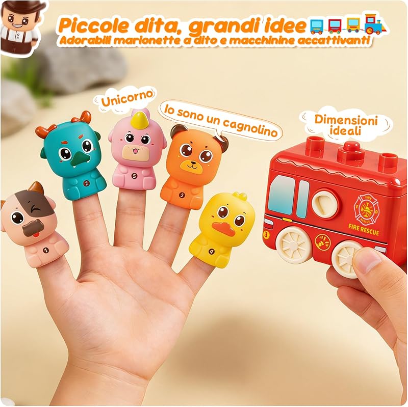 Giochi Montessori 2 Anni Treno Giocattolo Fattoria Animali Bambini