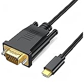 LBSC USB C to VGA Cable 3ft, VGA to USB C Cable for Monitor, Compatible with MacBook Pro/Air, iPad Pro, Phone, Laptop, Projector
