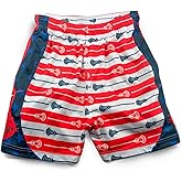 ChalkTalkSPORTS Lacrosse Performance Shorts - Patriotic - Lacrosse Athletic Shorts - Adult Small