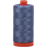Aurifil A1050-1248 Solid 50wt 1422yds Dark Grey Blue Mako Cotton Thread