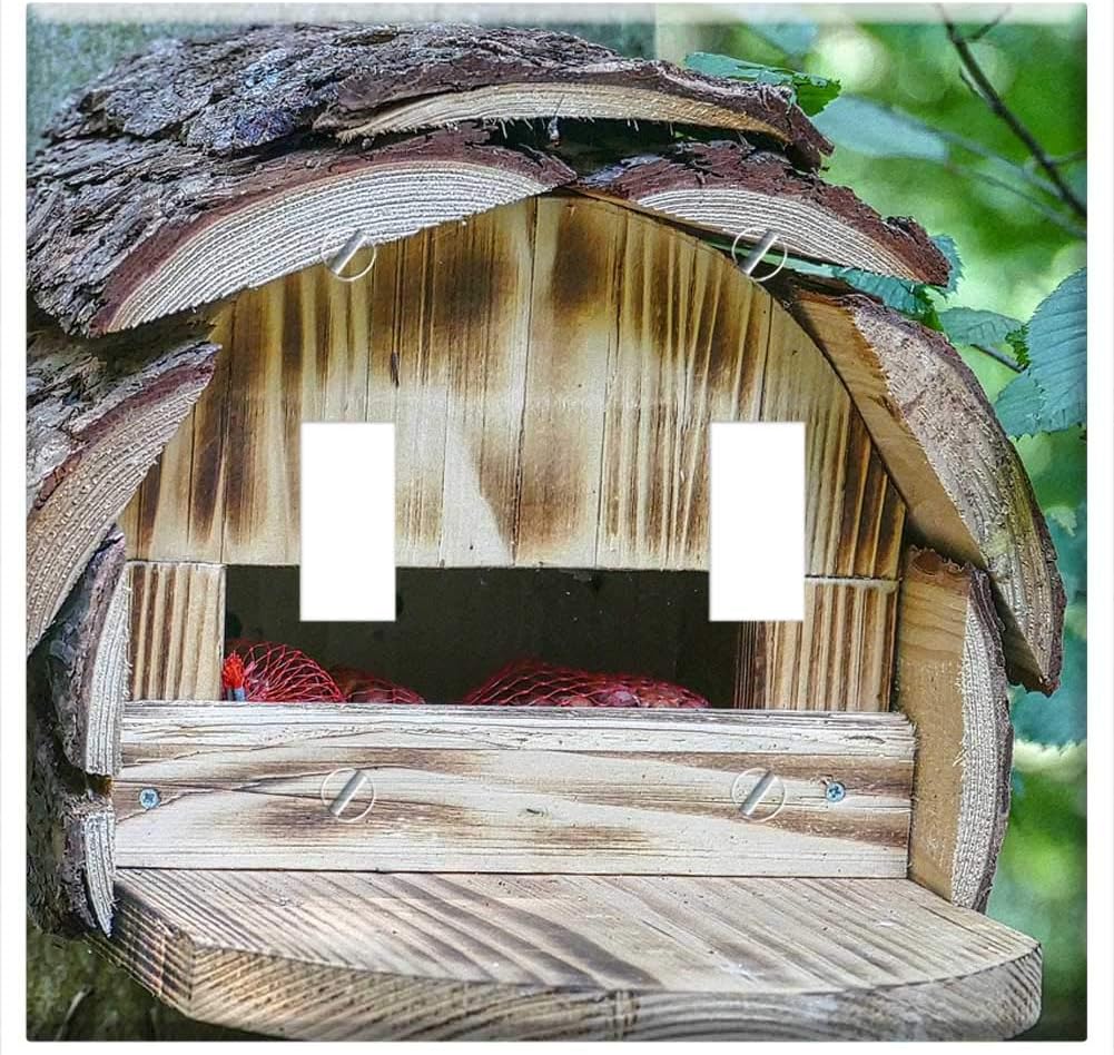 Switch Plate Double Toggle Aviary Bird Feeder Interesting