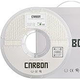 Certified Food Grade PETG 3D Printer Filament - CARBON by Comfy Materials - Lab Tested FDA Compliant Food Safe, 1.75mm, 1kg, Accuracy: +/- 0.02 (White)