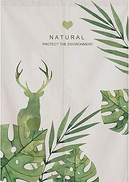 Amazon ハワイ 暖簾 モンステラ 植物 北欧風 のれん ドアカーテン 縁起 防寒 超厚手 断熱 虫除け 長い丈 室内 キッチン 飲食店 店舗用 お元月 開業祝い 敬老の日 改築祝い 突っ張り棒付き 150 1cm のれん オンライン通販