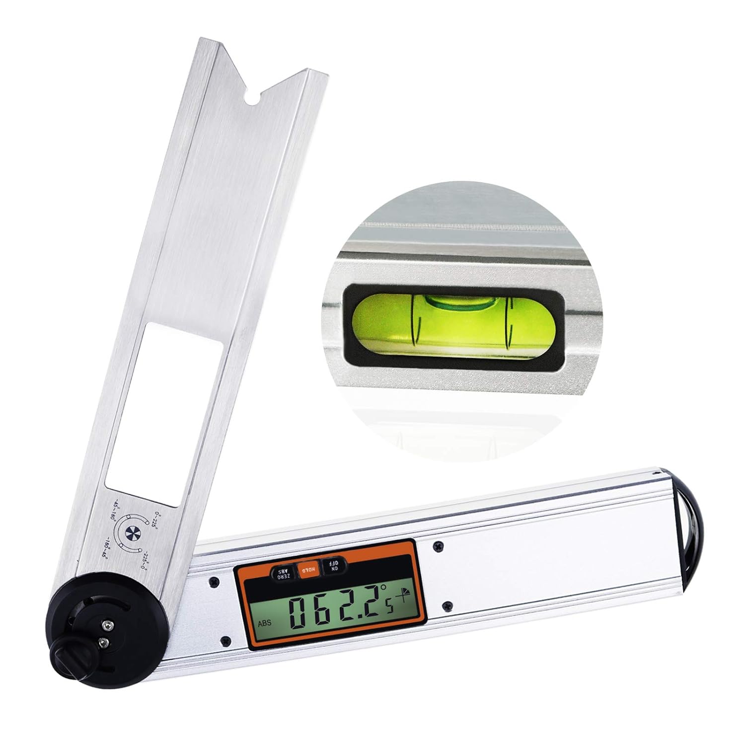 Digital Level Angle Finder 360 Degree Protractor Goniometer with Metal