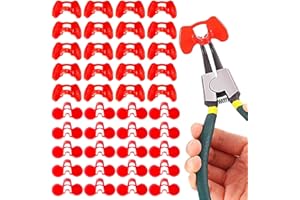 DSSPORT 41 Pieces Pinless Peepers with Pliers Set Chicken Peepers Eye Glasses Pheasant Poultry Blinders Spectacles Anti-Pecking