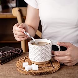 GBHOME 12OZ Stackable Coffee Mugs with