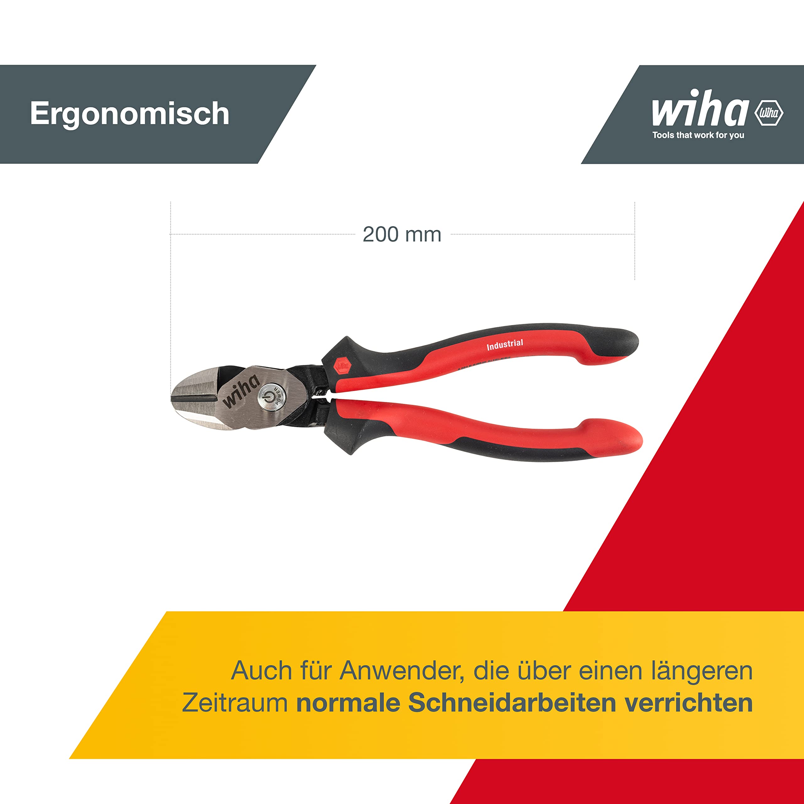 Wiha Hochleistungs-Seitenschneider BiCut Industrial mit DynamicJoint (38189) umschaltbar 4