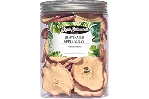 Drink Botanicals Ireland | Dehydrated Dried Apple Slices | 40 + Slices | 100% Natural | Non GMO, Vegan | Apples for Garnishing Cocktails, Baking, Sauces, Cakes, Decoration | 135 Grams, 4.76 Oz | Jar