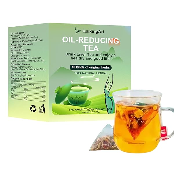 OIL-REDUCING & LIVER CLEANSING HERBAL TEA – 10...