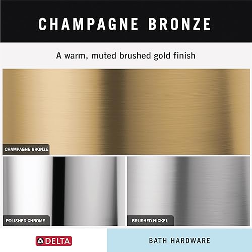 Delta Trinsic (1-Pack) Hand Towel Holder Champagne Bronze Towel