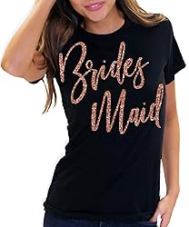 Plus Size Bridesmaid Shirt - Rose Gold Glam