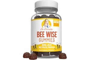 Doctor Danielle Bee Wise Gummies, Best Bee Pollen Supplement, Propolis, Royal Jelly, 60 Gummies