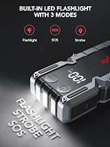 FLYLINKTECH 5000A Car Jump Starter Power Bank LED Light 18000mAh IP67 view 4