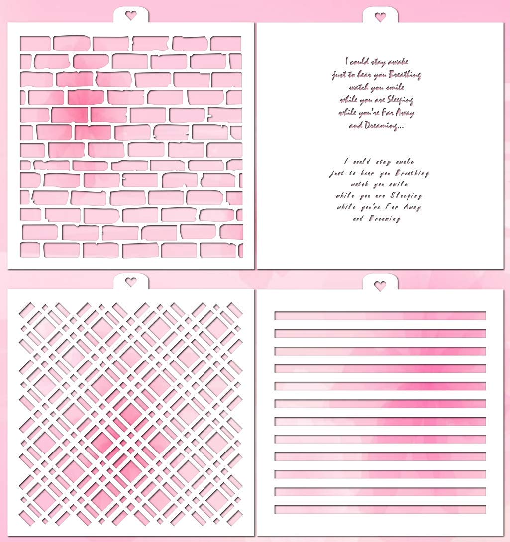 Cookie Stencil Set Inspiration, 4 pcs