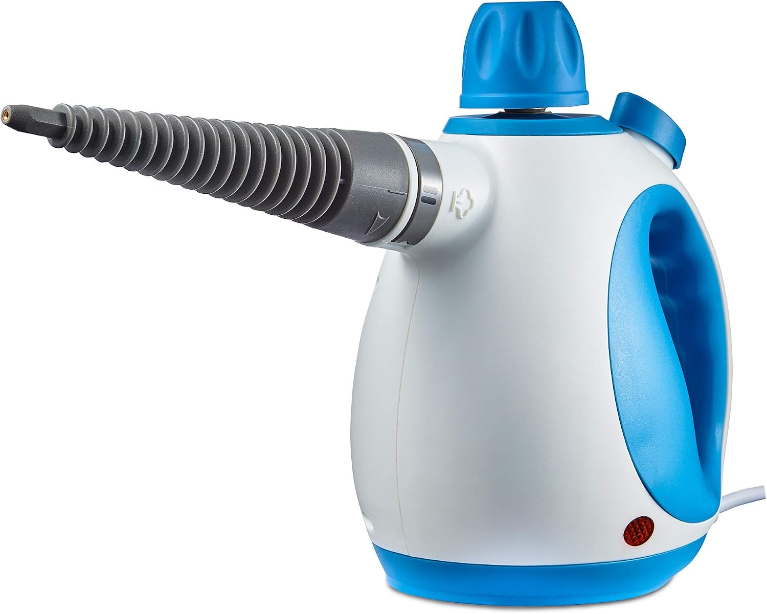 Tower THS10 Handheld Steam Cleaner, Includes Crevice Tool, Flexible Hose, 1050 W, Brush Tool, Microfiber Cloth, Blue, 250 ml Capacity