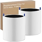 311i Max Replacement Filter Compatible with Blueair Blue Pure 311i Max Air Purifier, 2 Pack H13 True HEPA with Activated Carbon Air Filter for Blue Pure 311i Max, Compare to part #F3MAX