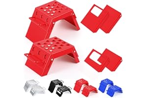 DaisyInner 2 Pcs Moto Starting Block Aid Adjustable 3-9" Starting Blocks Motorsport Foot Stool Dirt Bike Accessories for E Bikes Youth Moto Crossers Touring Motorcycles