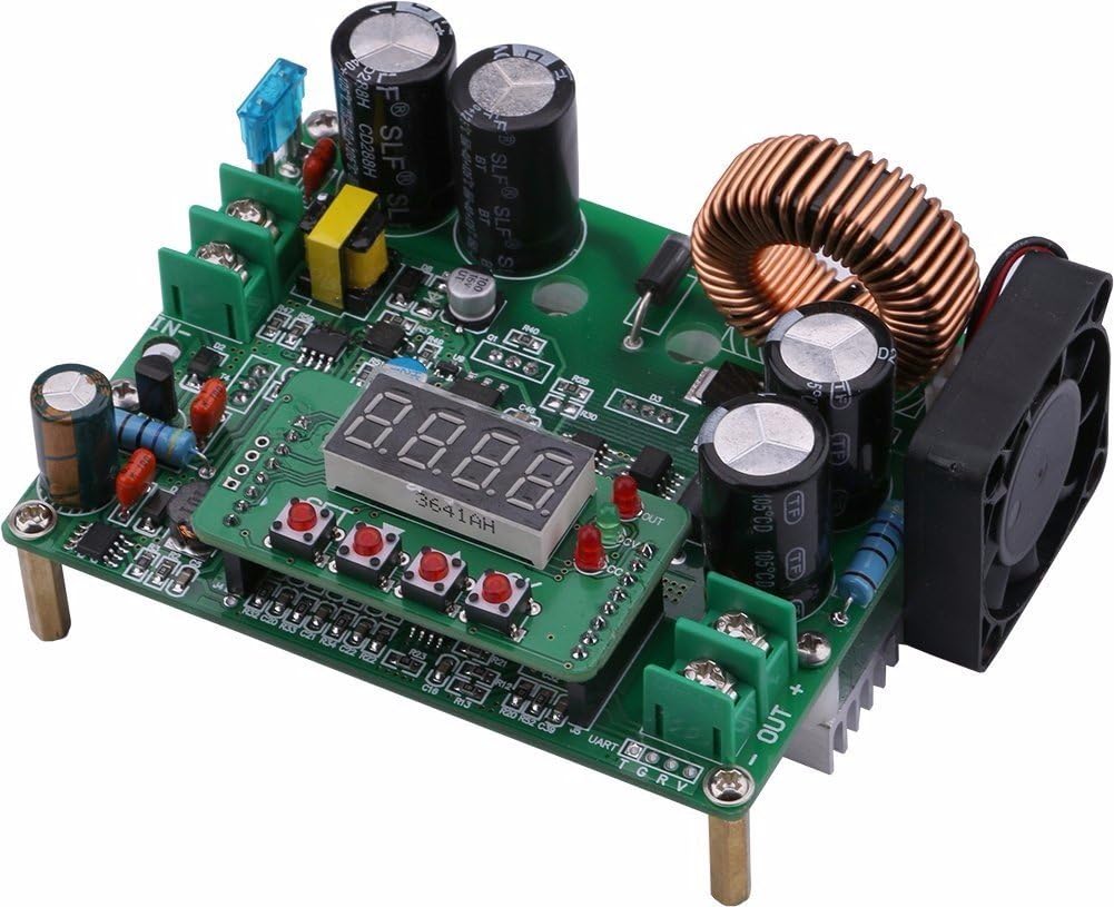 DC DC Buck Voltage Converter, 10-75V to 0-60V 12A Adjustable Output Numerical Control Step Down Voltage Regulator Stabilizer Module Constant Voltage & Current Power Converter Volt Transformer