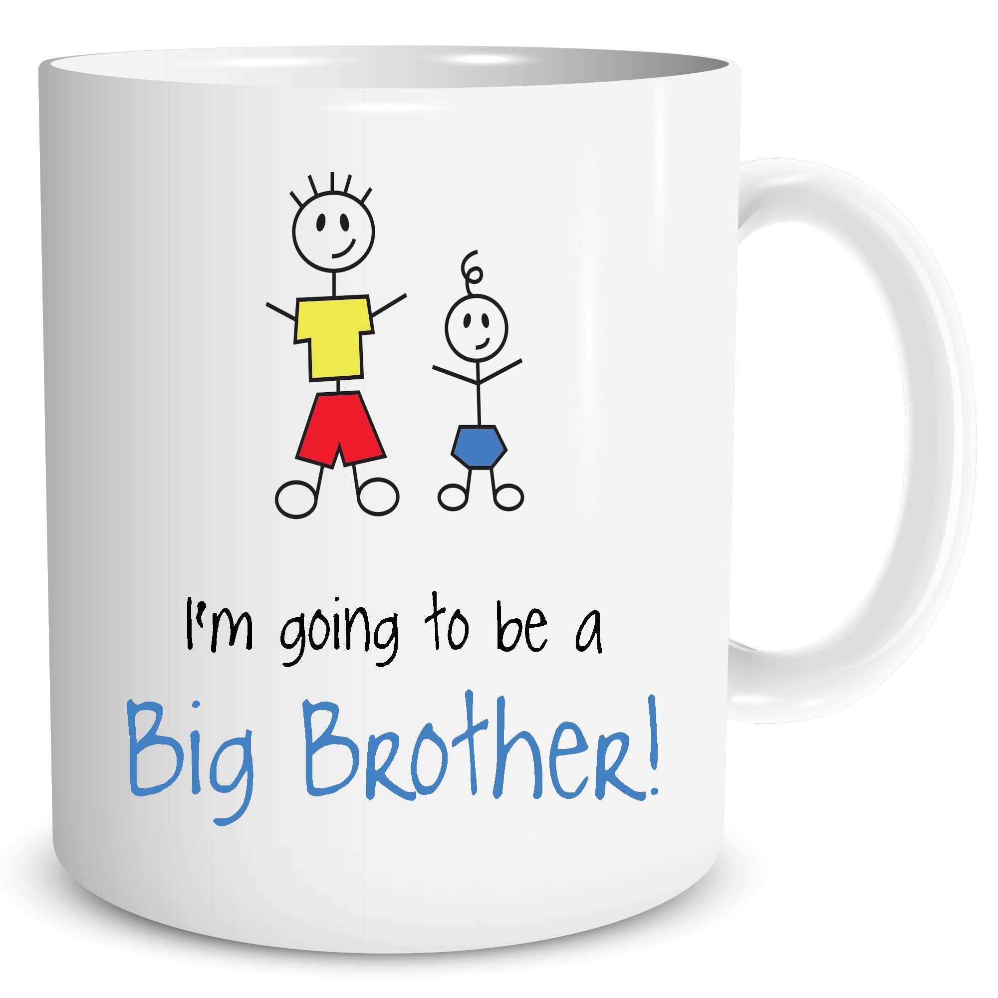 Big Brother Mugs I'm Going to Be A Big Brother New Baby Shower Pregnancy Announcement Children's Gift New Born Birthday Present WSDMUG904