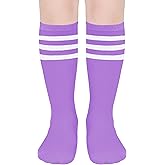 UTTPLL Toddler Cotton Baseball Knee High Tube Socks Baby Girls Boys Sports Soccer Socks Kid School Uniform Stockings