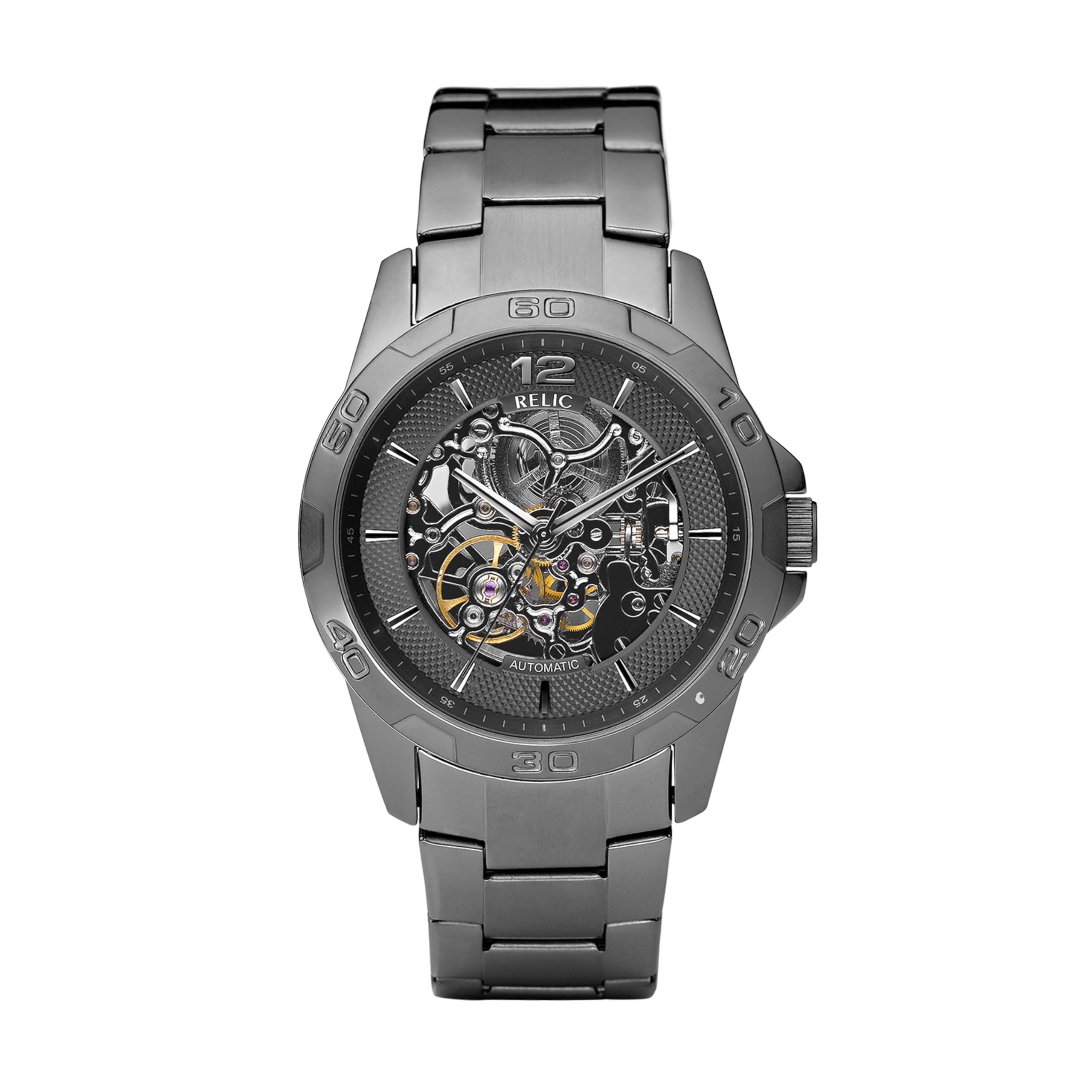 RELIC Reloj gris con pantalla analógica para hombre (Modelo: ZR11853)