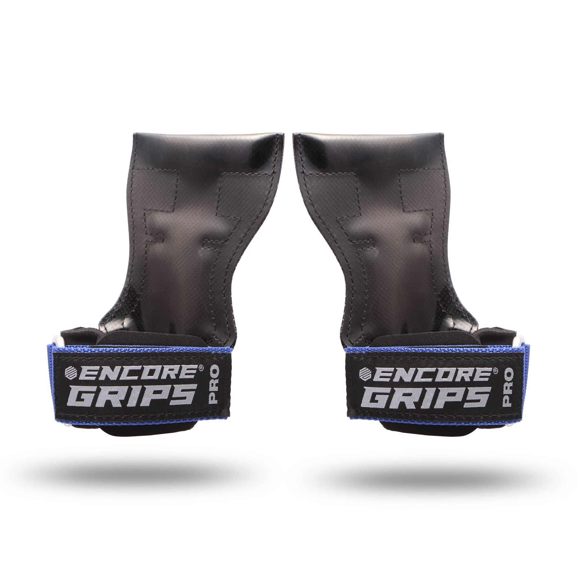 Professional Grips Lifting Straps with Wrist Hand Bandage for Fitness Bodybuilding Weight Lifting Strength Training Lifting Weights Training Gloves Handles Gym Equipment (L, Blue)