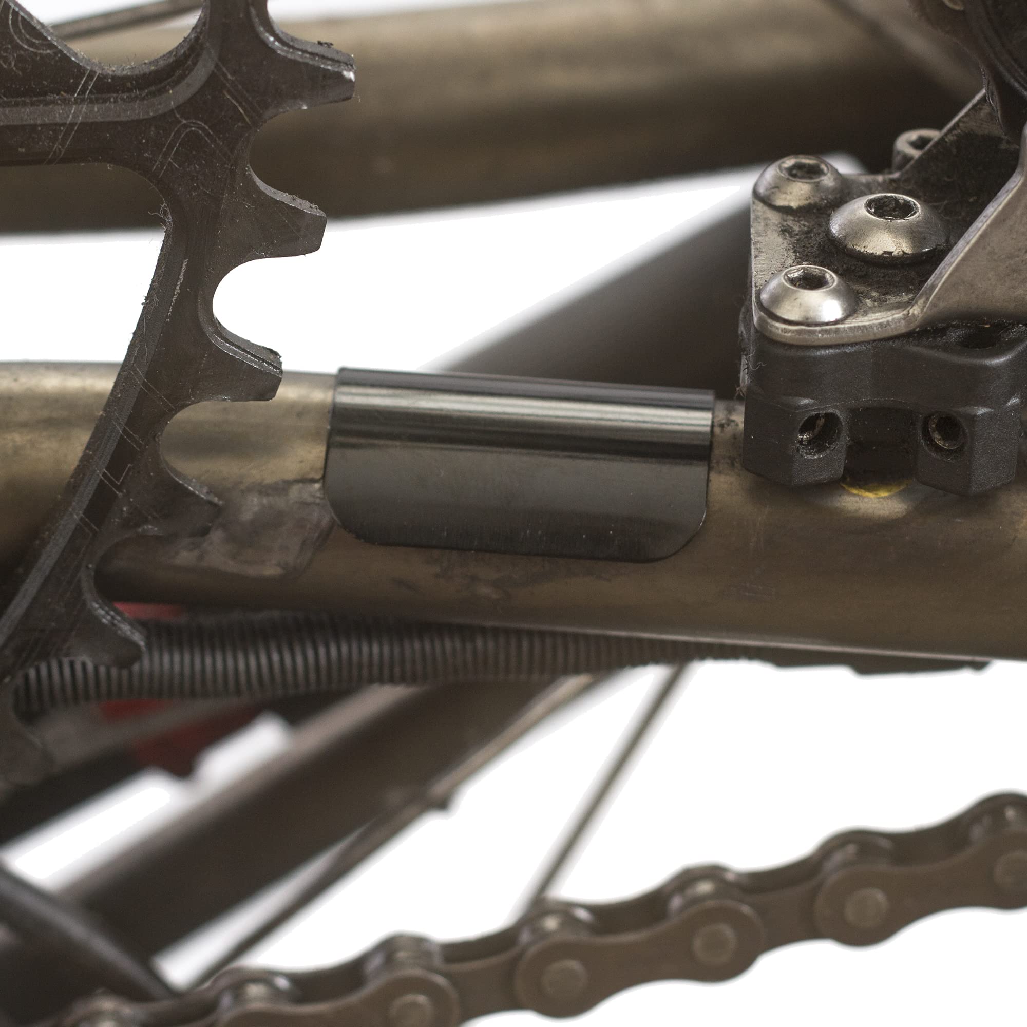 Aluminium Rear Triangle Frame Protector for BROMPTON 1.8g only BLACK