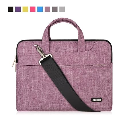 Qishare 15,6-16-Zoll-Laptoptasche, Wasserdichte multifunktionale Polyester-Laptoptasche, Verstellbarer Schultergurt und unter