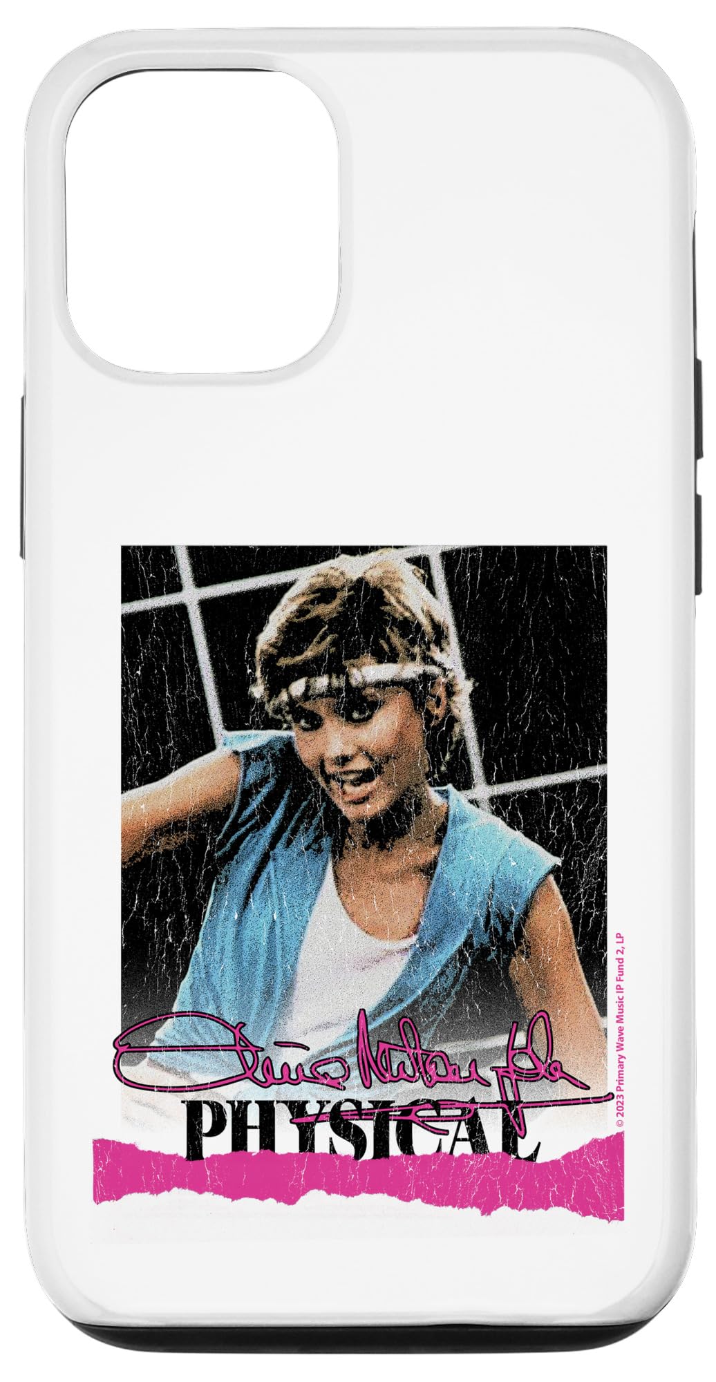 iPhone 14 Pro Olivia Newton-John Physical Distressed Photo Case