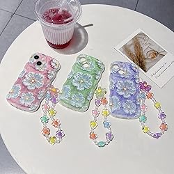 for iPhone 13 Mini Curly Wavy Case, Cute Colorful
