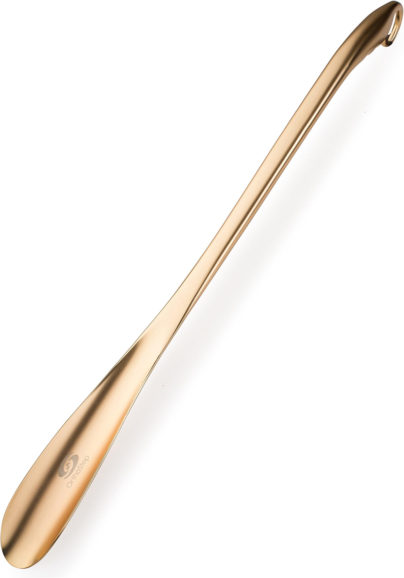 OrthoStep Shoe Horn Long Handle Metal 24 inch - Durable and Sturdy for Shoes and Boots