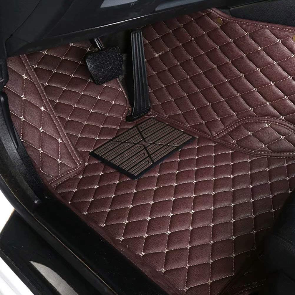 AUTURN Waterproof Custom Fit Luxury XPE Leather Car Floor Mats All Weather 3D Full Surrounded Front Rear Car Floor Liners for Land Rover Range Rover Sport 2014-2018, Coffee
