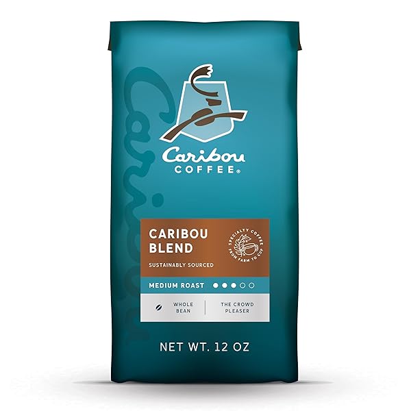 CARIBOU COFFEE, MEDIUM ROAST WHOLE BEAN COFFEE, 100%...