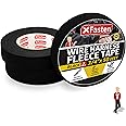 XFasten Wire Harness Tape 3/4 Inch x 50 ft (3-Pack 150ft Total) Residue-Free Cloth Electrical Felt Tape for Automotive Wiring Loom Wrap, High Temp and Abrasion Resistant, Noise Dampening Insulation