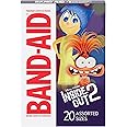 Band-Aid Brand Adhesive First Aid Bandages for Minor Cuts & Scrapes, Wound Care Featuring Disney Pixar's Inside Out Characters, Fun Bandages for Kids & Toddlers, Assorted Sizes, 20 Ct