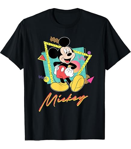 Amazon.com: Disney Mickey and Friends Mickey Mouse 90's Portrait T