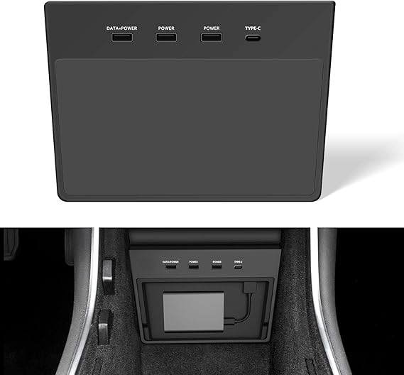 VXDAS Tesla Model 3 USB Hub, Dashcam & Sentry Mode Viewer USB for Tesla