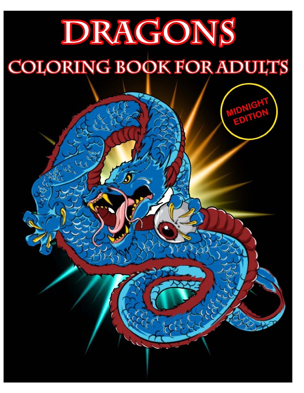 4400 Dragon Coloring Book For Adults Midnight Edition Free Images