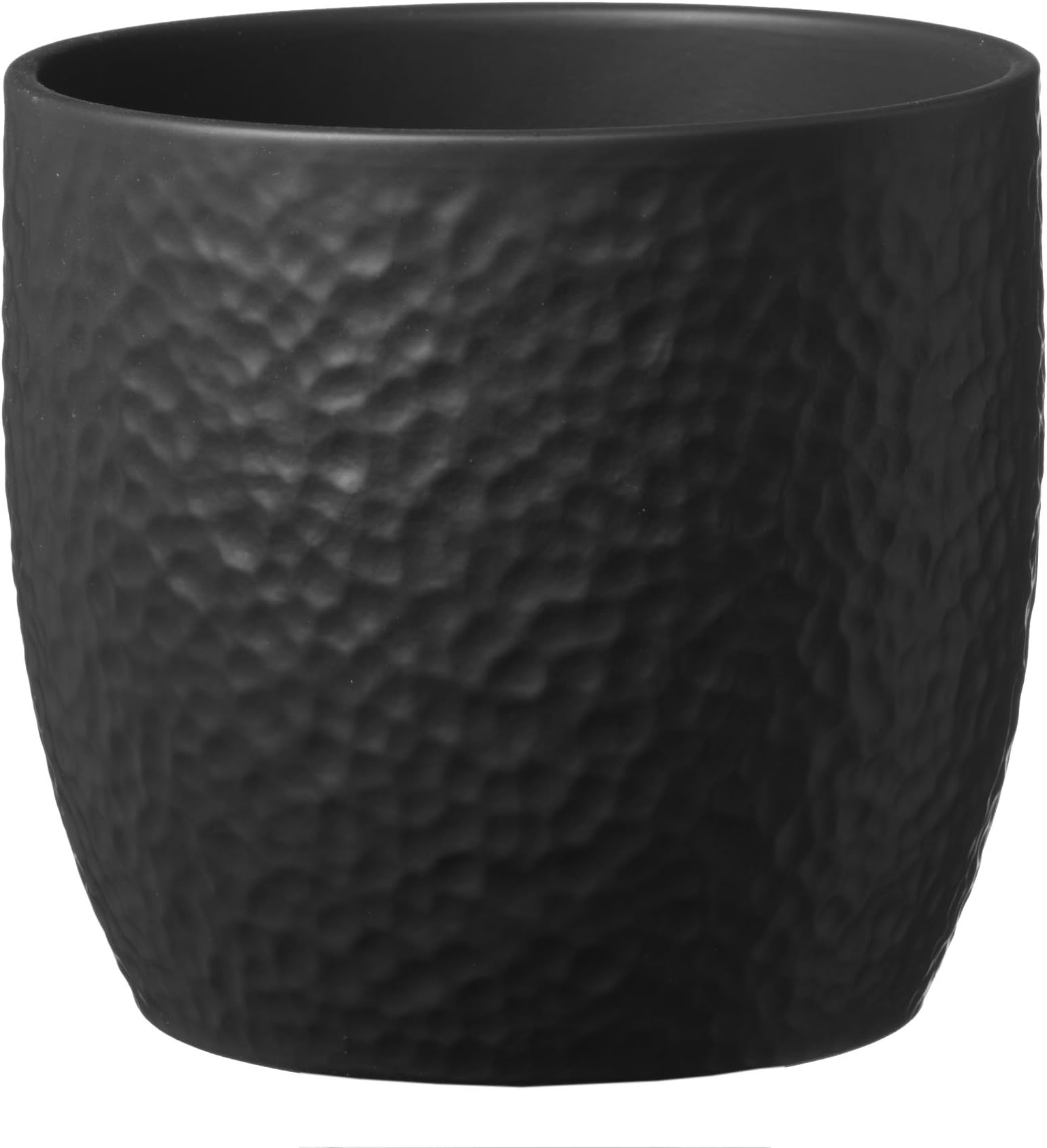 Soendgen Ceramic Flower Pot Boston, Clay, Charcoal, 19 x 19 x 18 cm