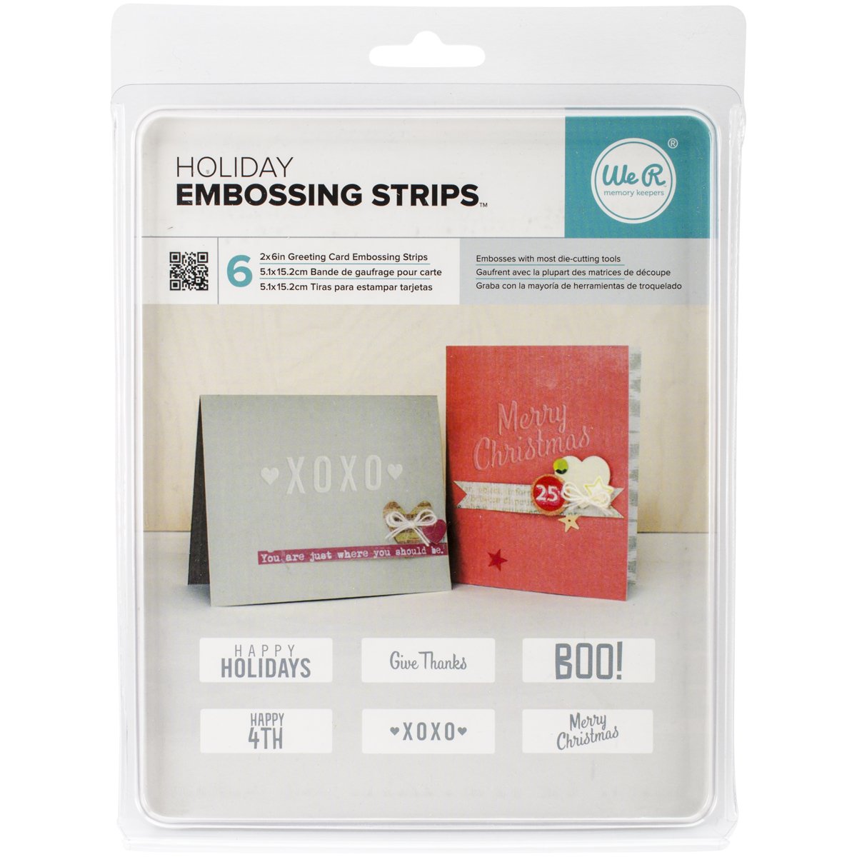 We R Memory Keepers Holiday Embossing Strips