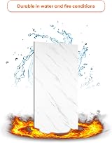 IZODEKOR Marble Look Wall Cladding 120x60cm Ice Berg Grey Bathroom Tile view 5