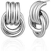 Mytys Geometric Earrings for Women 18K Gold Plated Chunky Dangle Earrings Statement Drop Earrings Jewelry Gift for Women