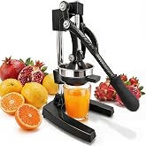 imgrose Cast Iron Hand Press, Lemon Manual Juicer, Citrus Press, Black | Heavy Duty Stainless Steel Strainer, hand juicer for Orange, Citrus,Fruit Juicer, Easy to Clean for Home, Commercial Use