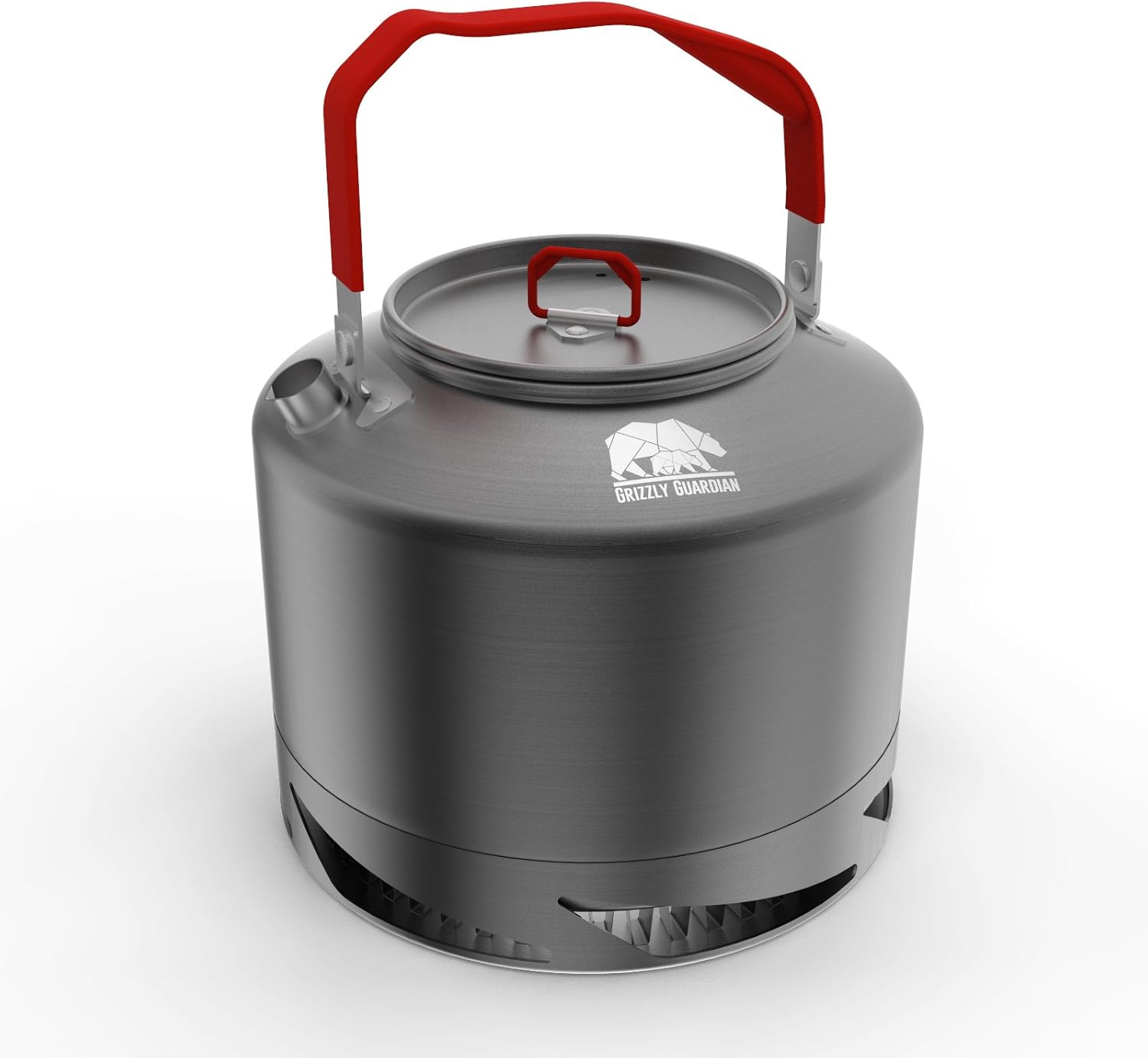 Grizzly Guardian® CAMPING/FISHING KETTLE, Durable, 1.5L Anodised