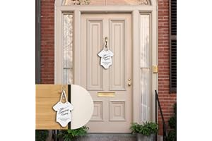 MECHOLEY 2Pack Baby Sleeping Sign for Front Door, Do Not Ring Doorbell Sign Baby Sleeping Doll, Acrylic Door Hanger for Baby Room, Nursery, Front Door, Door Knob Decor