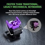 Razer Huntsman Mini Purple Switch 60% Keyboard UK Layout Black view 2