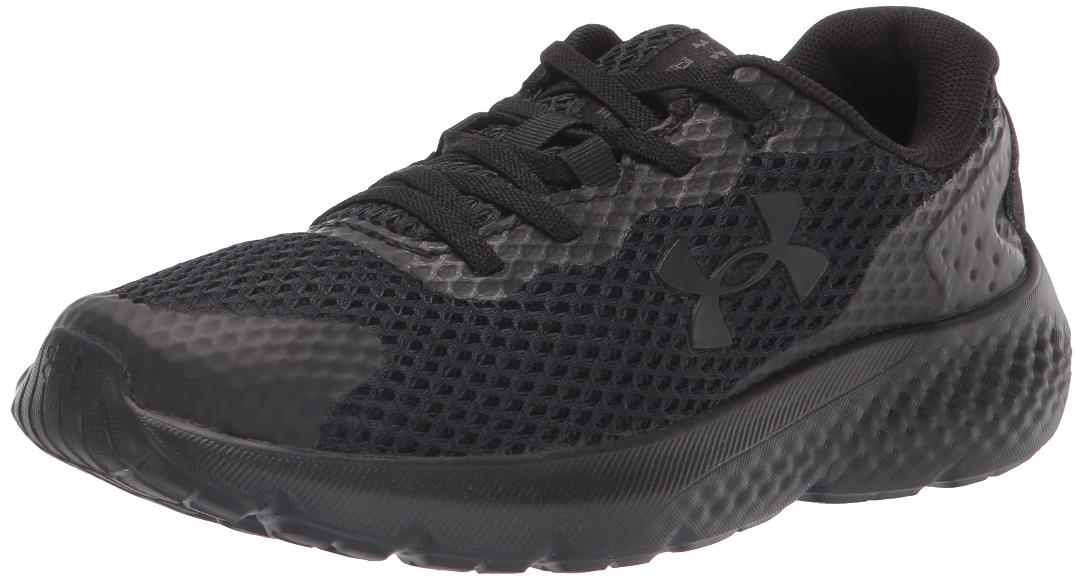 Under Armour Boy's Rogue 3 Alternate Closure Sneaker, Black, 11 Little Kid Image